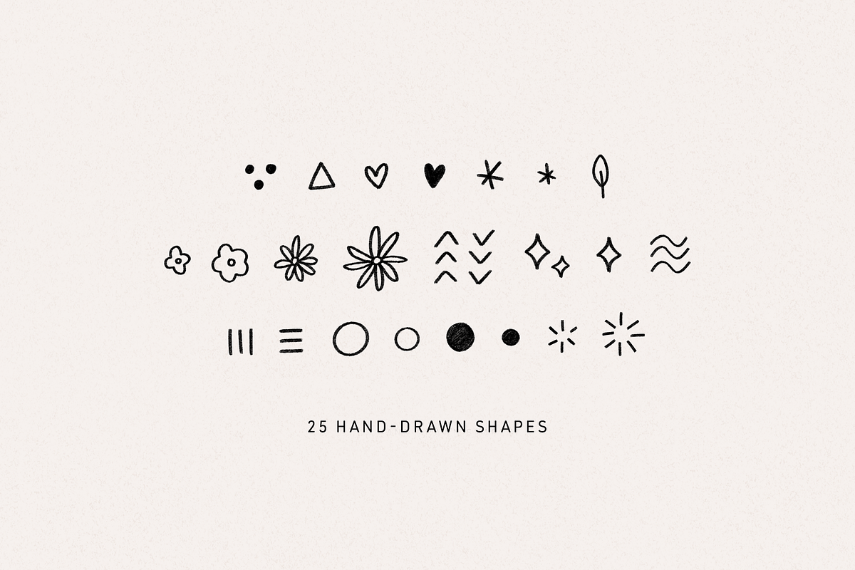 Hand Drawn Shapes & Graphic Elements, a Graphic by Minna May Design (Photo 3 of 5)