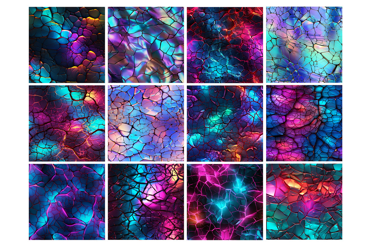 Neon Crack Texture Seamless Pattern, a Pattern Graphic by Forhadx5 (Photo 10 of 11)