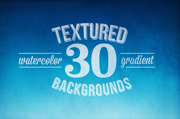 30 Flat Watercolor Textures preview 5