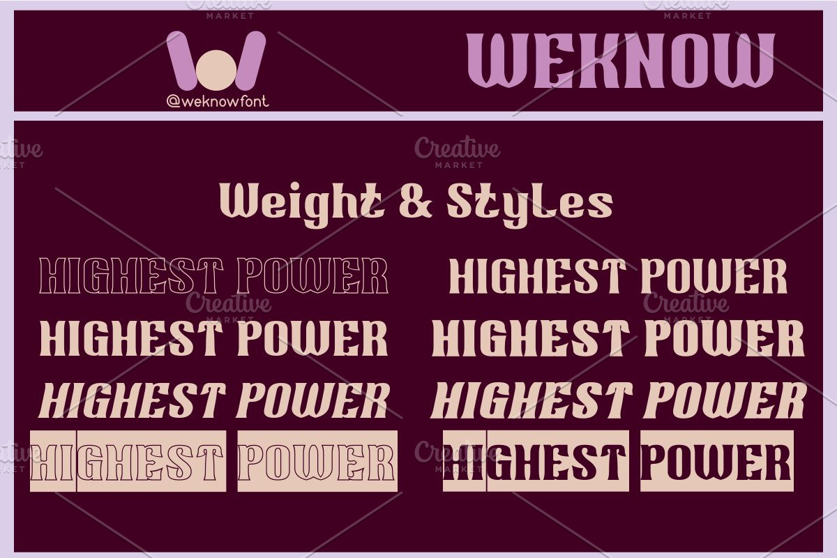 Highest Power font, a Serif Font by weknow (Photo 7 of 8)