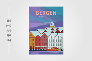 bergen the county on the west coast, a Graphic by lawoel