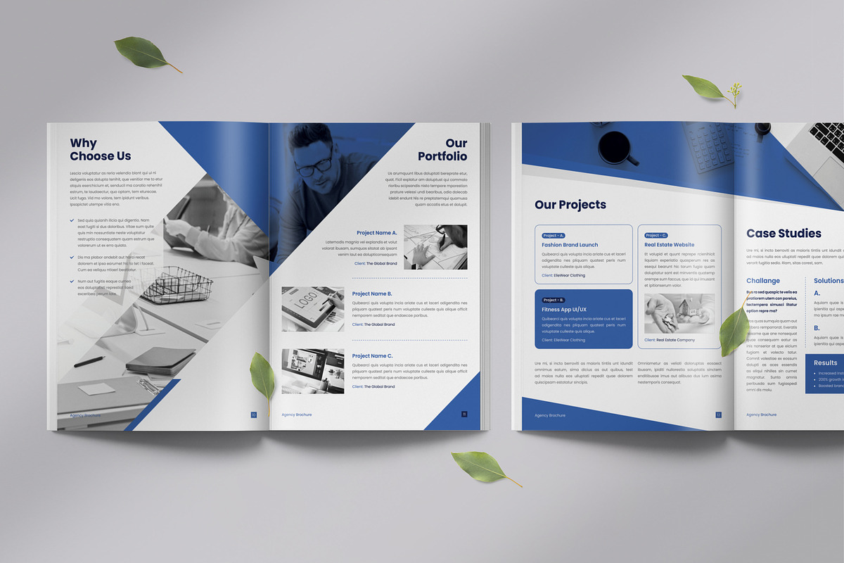 Abstract Brochure | Canva, InDesign, a Brochure Template by Orcshape Studio (Photo 7 of 10)