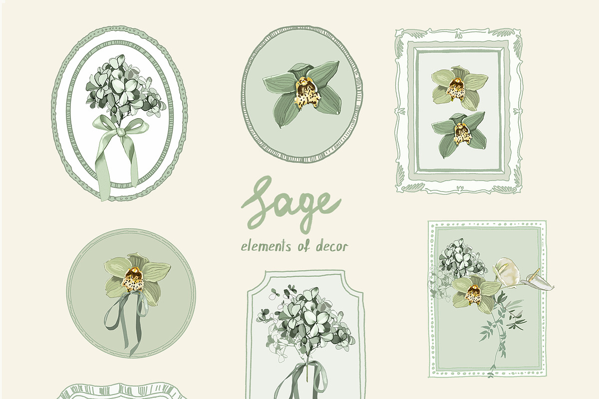 Cottage Core PNG Florals Bundle, a Decorative Illustration by whiteheartdesign (Photo 30 of 48)