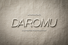 Daromu Typeface - The Elegant Luxury