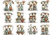 Whimsical Valentine Day Clipart, an Illustration by Designking (Thumbnail 3 of 5)