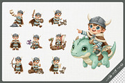 Friendly Viking Kid Cute Cartoon, a Person Illustration by Gohsantosa (Thumbnail 4 of 4)