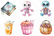 Pastel Halloween Clipart Bundle, an Illustration by DreamPrint404 (Thumbnail 4 of 5)