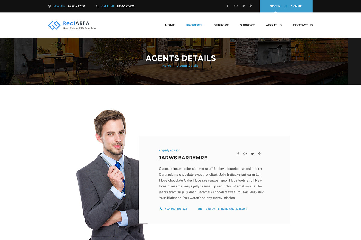 RealArea - Photoshop Template, a Websites & App Template by DigitalCenturySF (Photo 13 of 17)