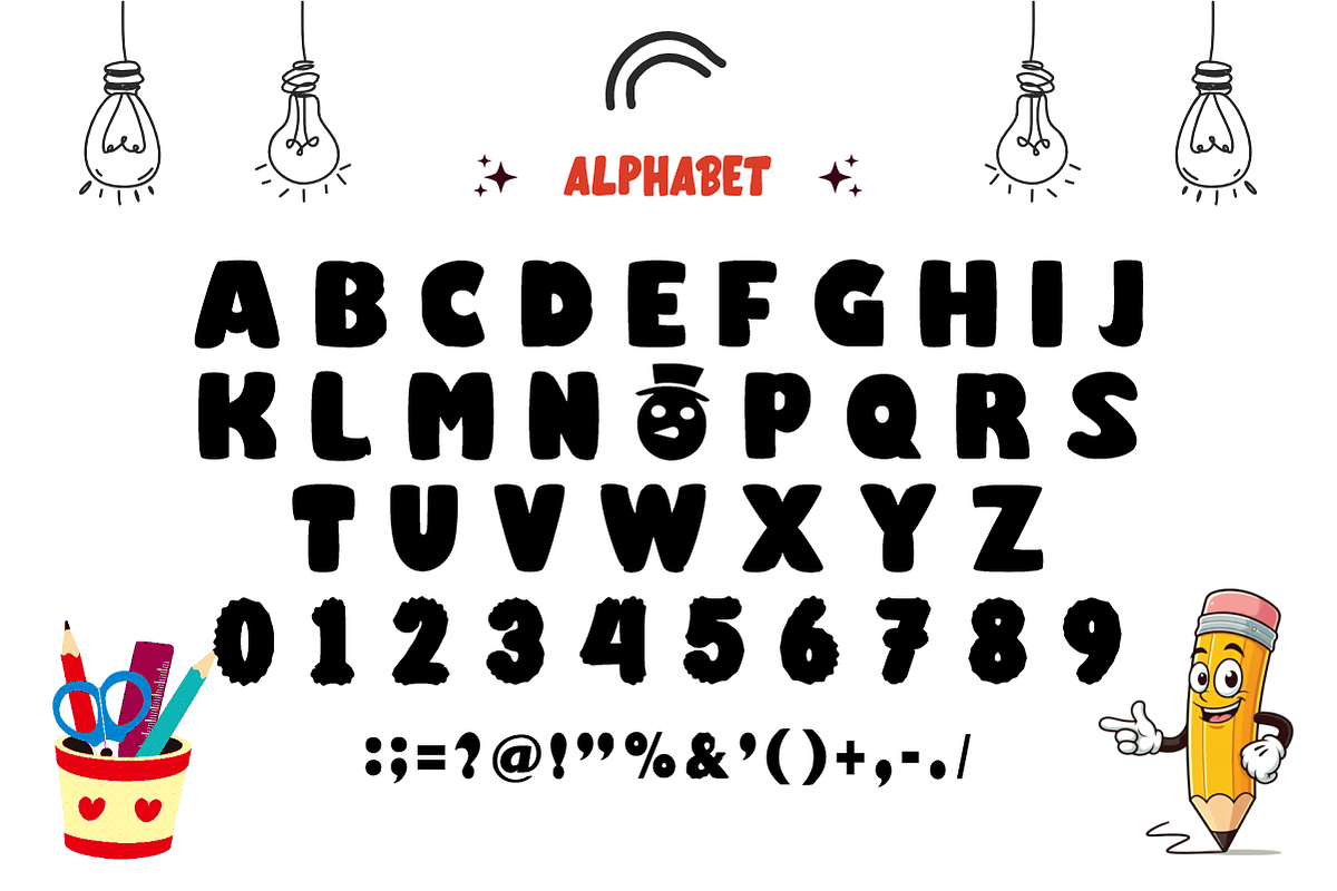 Snowman - Cute Winter Font, a Sans Serif Font by KiddoGlyphs Studio (Photo 4 of 4)