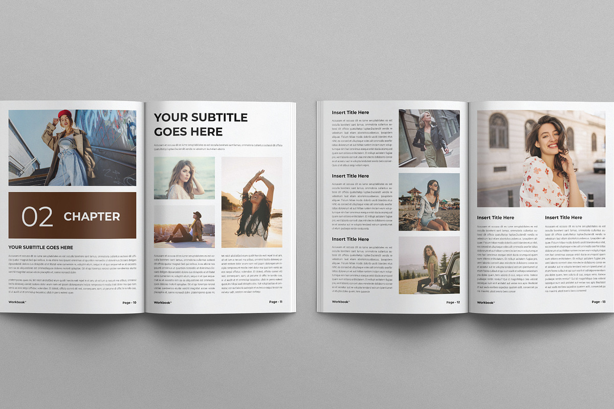 Workbook Template, a Brochure Template by E-Type