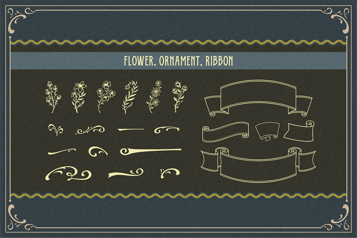Oldy Beany Font Duo + Extras, a Font by Abda Laka (Photo 9 of 10)