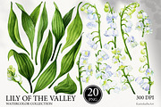 Watercolor flower Lily of the valley, a Decorative Illustration by KarinkaBU (Thumbnail 2 of 5)