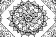 Intricate Mandala Coloring Pages Set, an Illustration by jahid234 (Thumbnail 5 of 7)