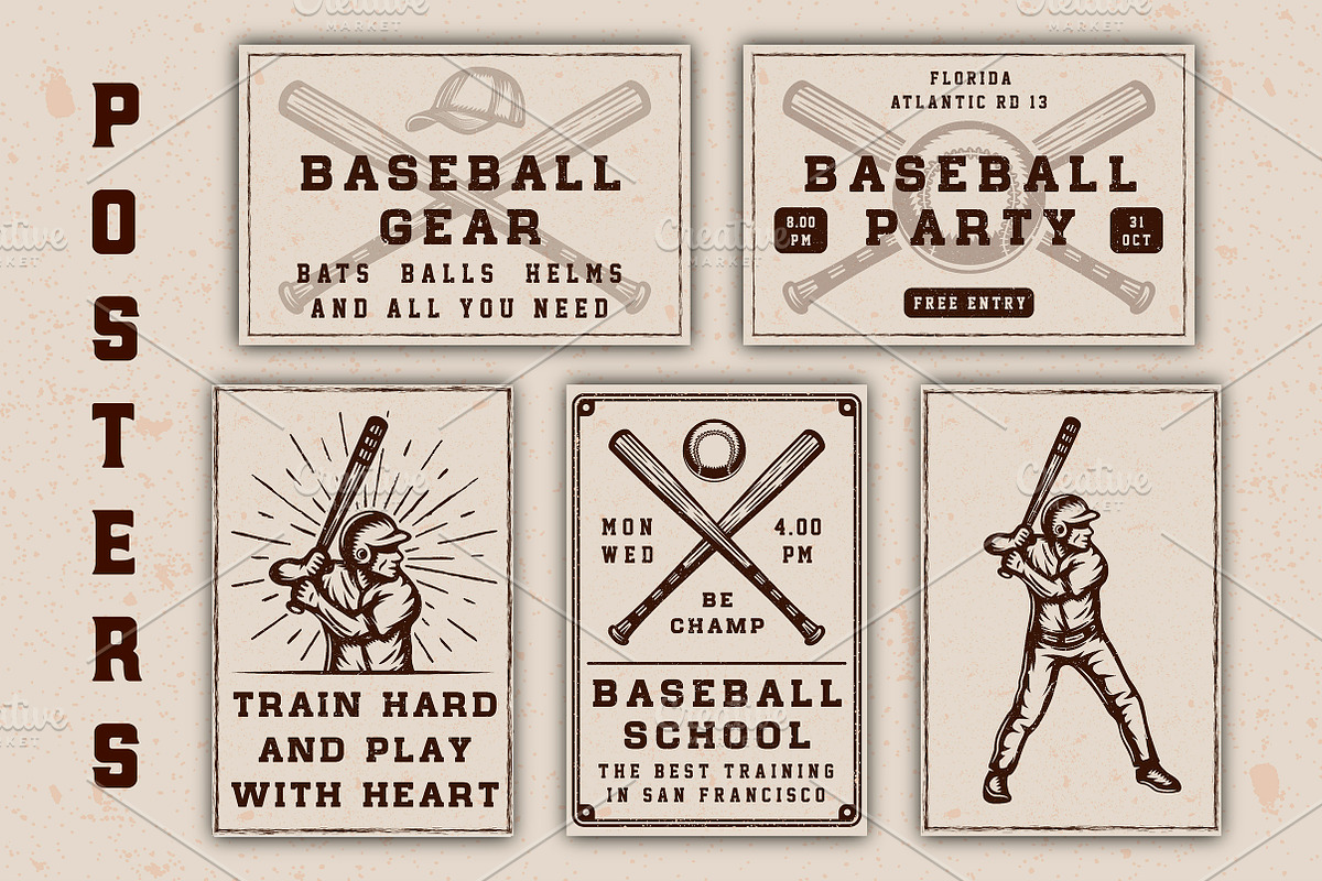 Baseball Bundle, a Branding & Logo Template by AkimD (Photo 7 of 8)