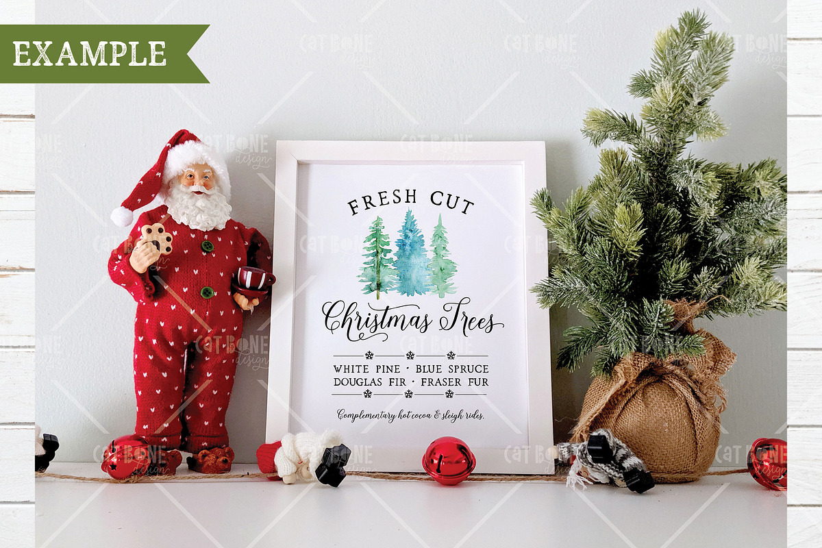Christmas Frame Mockup 13, a Product Mockup by CatBoneDesign (Photo 2 of 3)