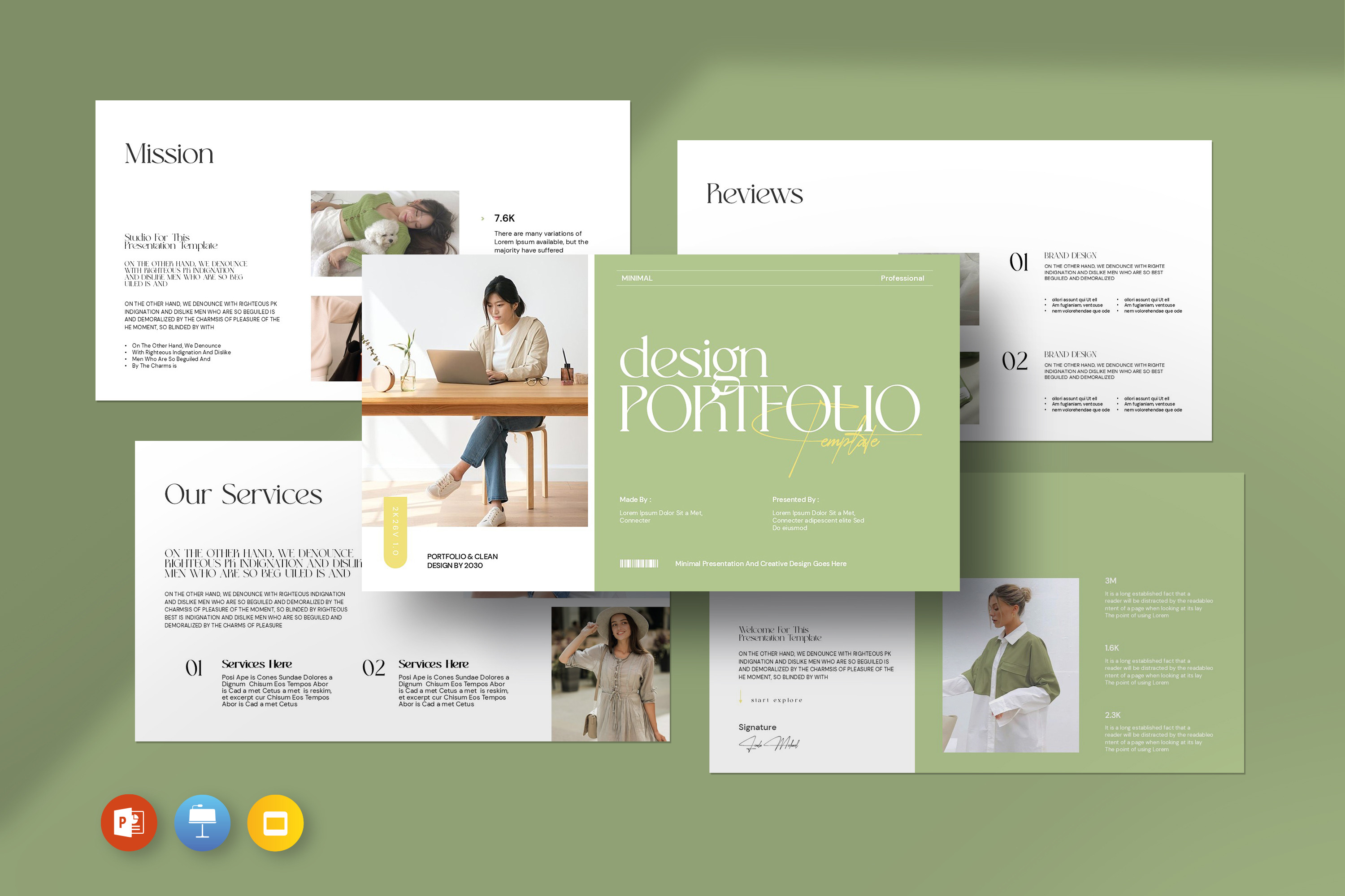 Design Portfolio Presentation, a Presentation Template by evgenystudio