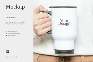 Coffee Travel Mug Mock Up, a Mockup by ariodsgn