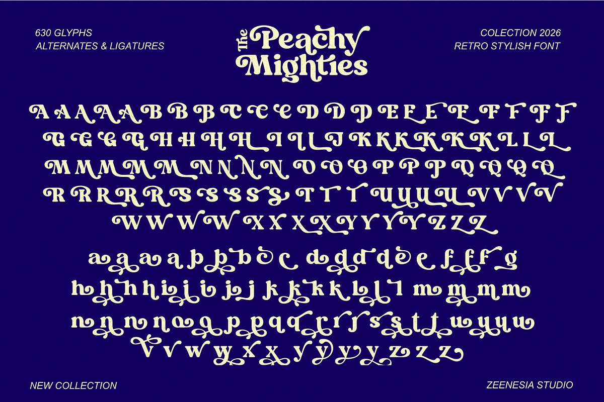 Peachy Mighties, a Serif Font by zeenesia (Photo 10 of 10)
