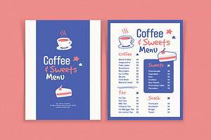 Menu Coffee and Sweet, a Flyer Template by Me55enjah Design