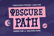 Obscure Path | Horror Font, a Handwritten Font by Denustudios (Thumbnail 1 of 12)