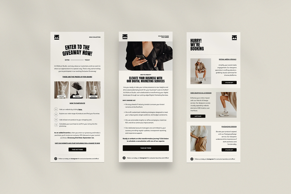 NOLE / Newsletter Template, an Email Template by Wildnun Studio (Photo 8 of 19)