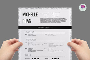 Modern 1 page resume, a Resume Template by Chic templates