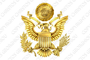 Gold Great Seal Of The United States