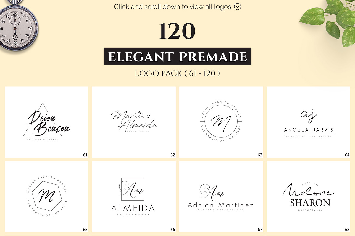 1200 Premade Logos Mega Bundle, a Branding & Logo Template by XpertgraphicD (Photo 27 of 60)
