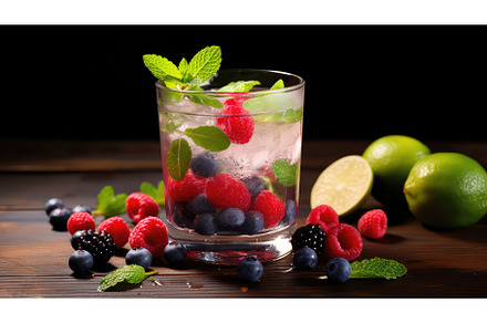 ice refreshing cocktail drink berry, a Food & Drink Photo by pikepicture