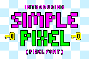 Simple Pixel – Gaming Display Font, a Slab Serif Font by KiddoGlyphs Studio