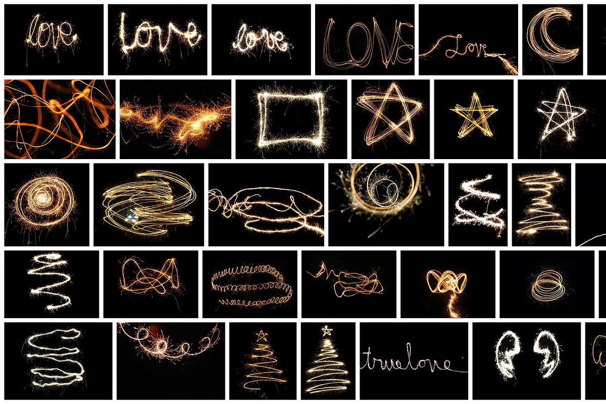 SALE! 160 Sparkler Overlays preview 8