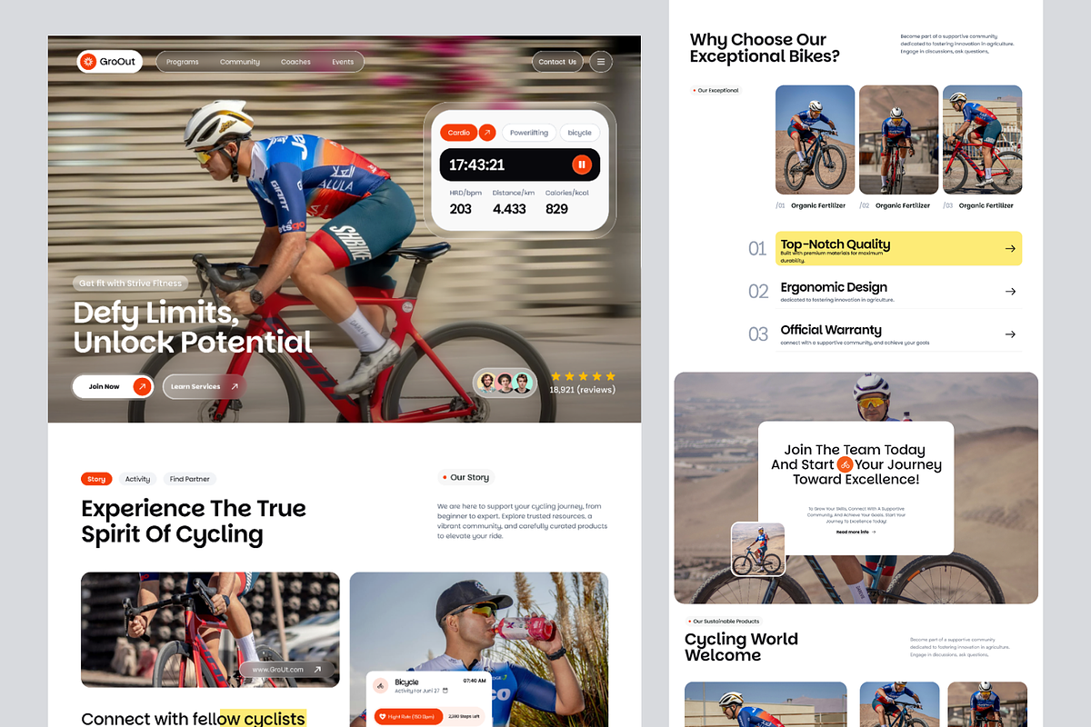 GroOut - Community Membership, a Landing Page Template by keffidesign (Photo 2 of 2)