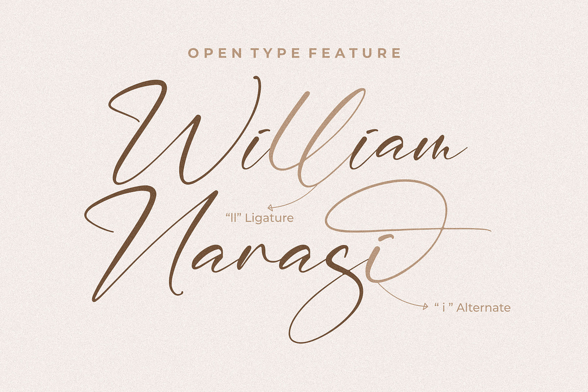 William Narasi, a Script Font by Integritype Studio (Photo 2 of 8)