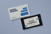 Company Business Card, a Business Card Template by graphicook (Thumbnail 3 of 3)