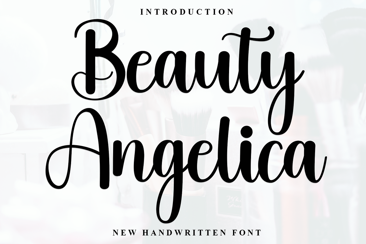 Beauty Angelica, a Handwritten Font by FreshTypeINK (Photo 1 of 8)