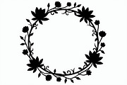 Lotus Floral Wreath Bundle, an Illustration by hafijul (Thumbnail 5 of 9)