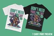 Dont Need Your Bullshit Illustration, a Person Illustration by badsyxn (Thumbnail 5 of 5)