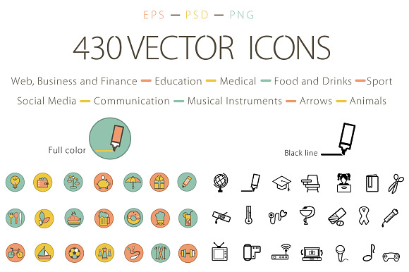 Set of Vector Icons preview 5