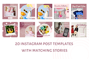 Ambrosio Instagram Canva Pack, a Social Media Template by Contento BH (Thumbnail 2 of 4)