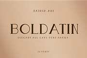 50% OFF Boldatin Font Family, a Slab Serif Font by Patria Ari (P4tcreativa) (Thumbnail 1 of 12)