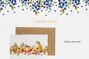COSY AUTUMN - Watercolor collection, a Seasonal Illustration by Navenzeles (Thumbnail 8 of 14)