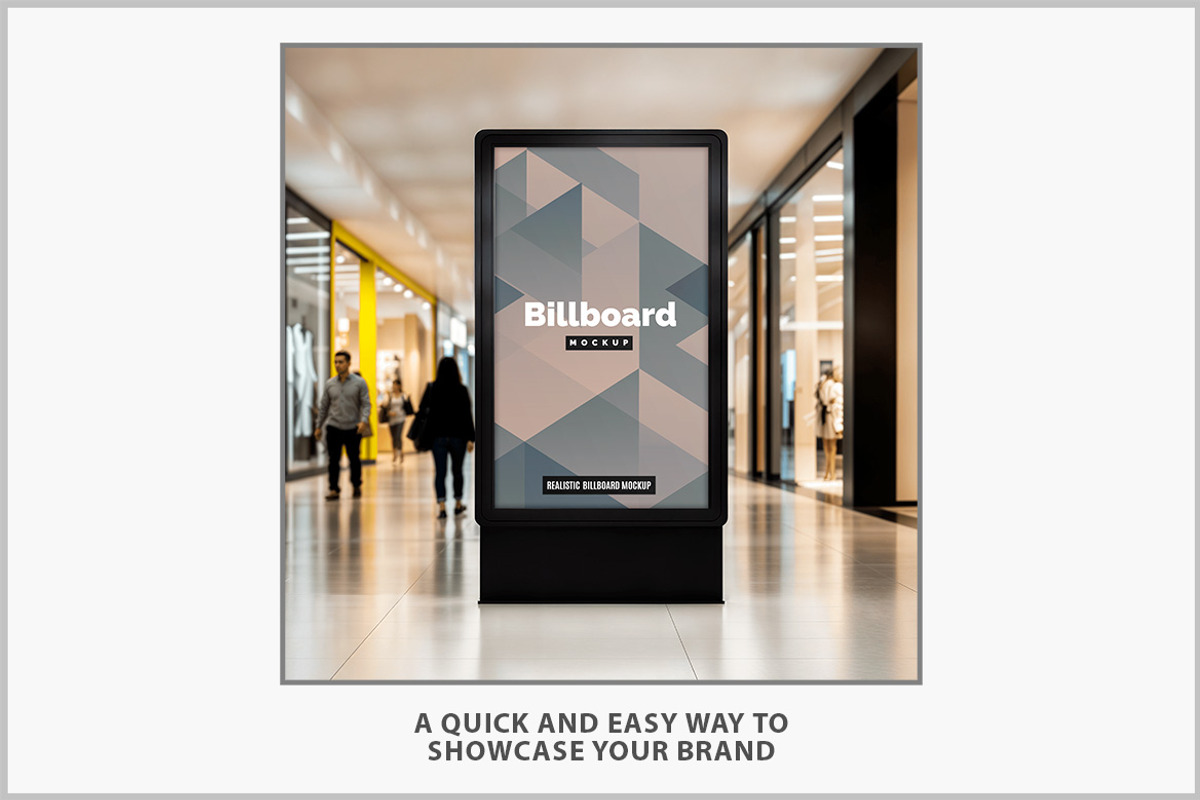 Digital Billboard Mockup PSD, an Advertising Mockup by Bruno's Shop (Photo 2 of 4)