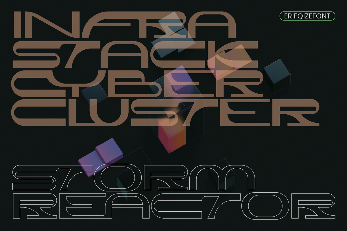 Dark Nexis, a Sans Serif Font by Erifqizefont (Photo 5 of 10)