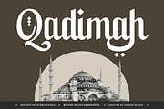Qadimah Decorative Islamic Font, a Serif Font by Vadovastd (Thumbnail 1 of 11)