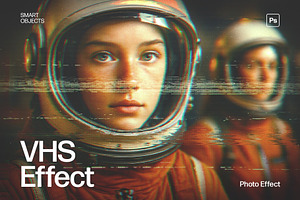 Retro VHS Photo Effect Template, a Layer Style Add-On by DesignerCandies