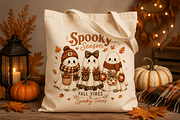 Cute Fall Ghost Halloween Png Bundle, a Seasonal Illustration by Daisy Design (Thumbnail 11 of 23)