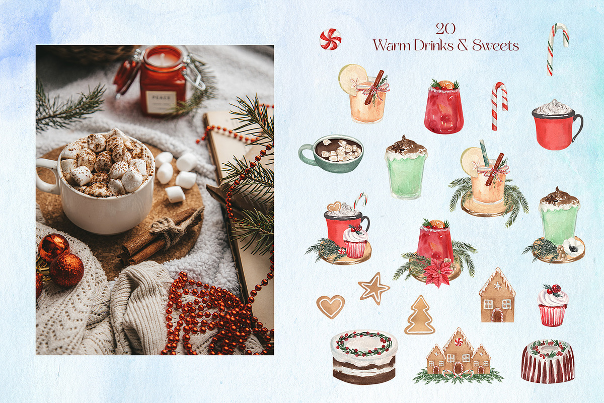 Merry & Bright Classic Christmas, a Seasonal Illustration by Catch the Dream Art (Photo 4 of 16)
