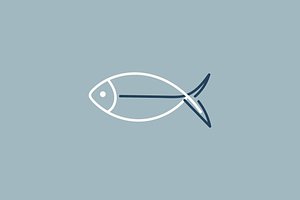 Monoline Fish Logo Design, a Branding & Logo Template by Samilink Media