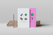 Fruit and Vegetables Line Icons, an Outline Icon by Abstracto-Create (Thumbnail 6 of 7)