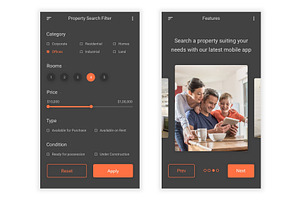 Real Estate & Property App Psd